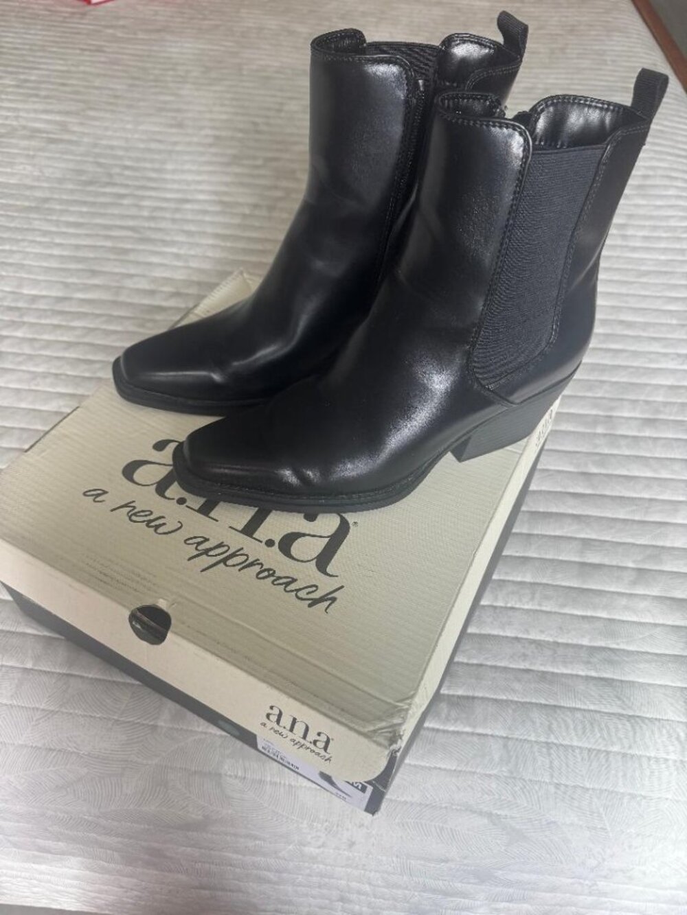 A.N.A Reba Black Chelsea/Ankle Boot size 8.5
